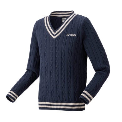 Yonex Sweater Pullover mit V-Ausschnitt 2024 indigoblau Herren